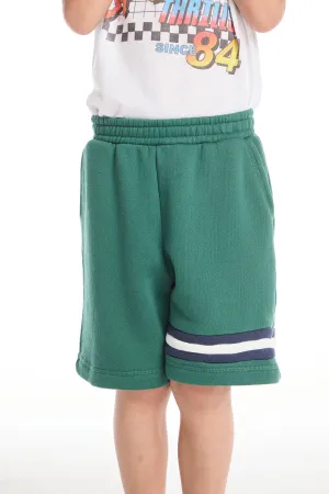Cozy Beach Boys Broccolini Shorts with Strappings