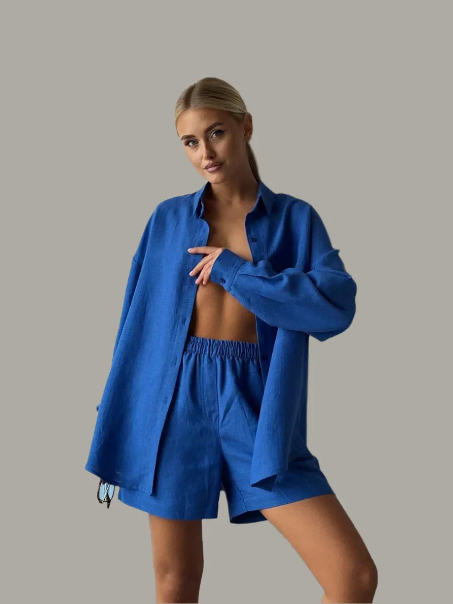 Cozy Cotton Shorts Set