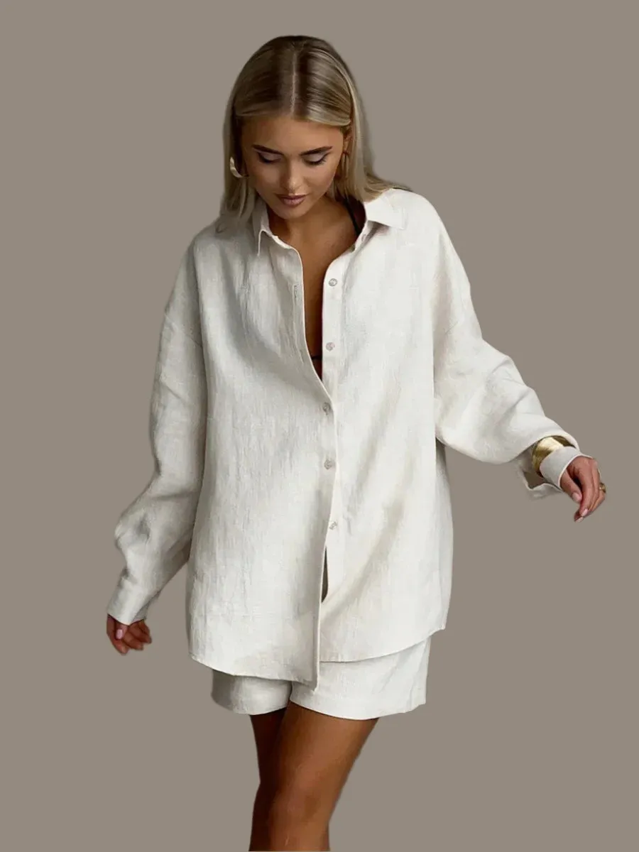 Cozy Cotton Shorts Set