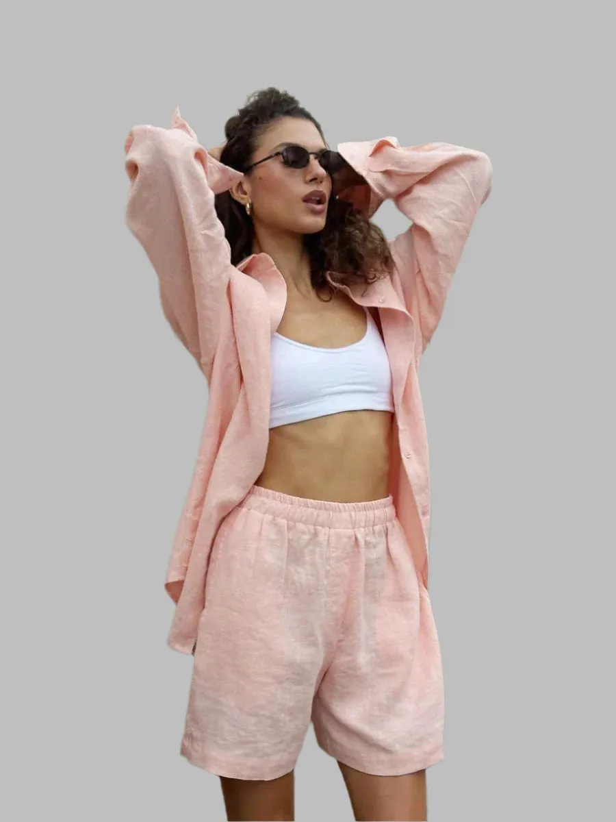 Cozy Cotton Shorts Set
