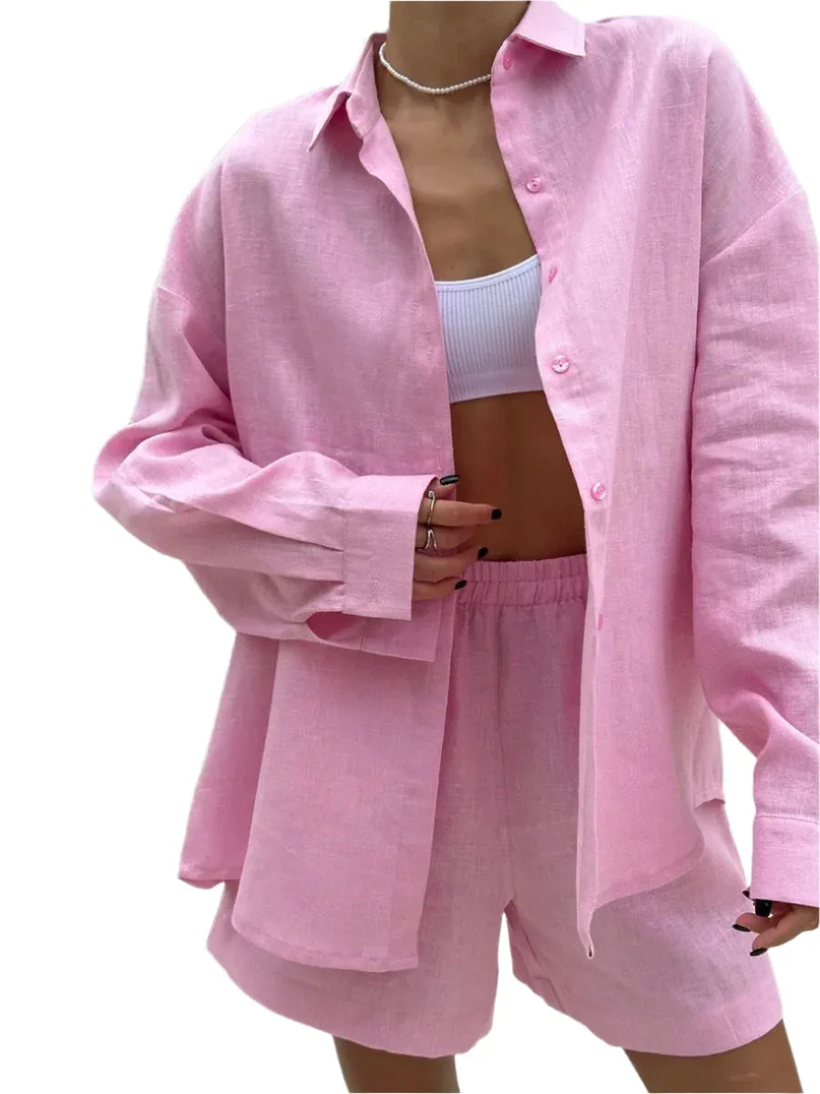 Cozy Cotton Shorts Set