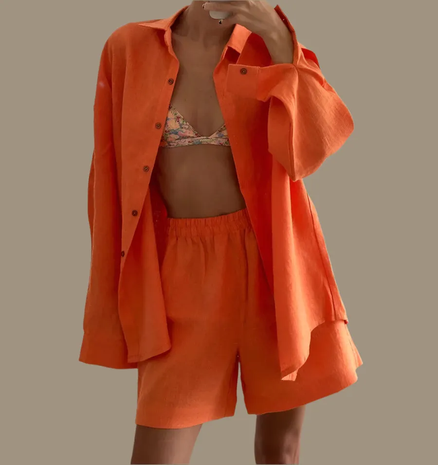 Cozy Cotton Shorts Set