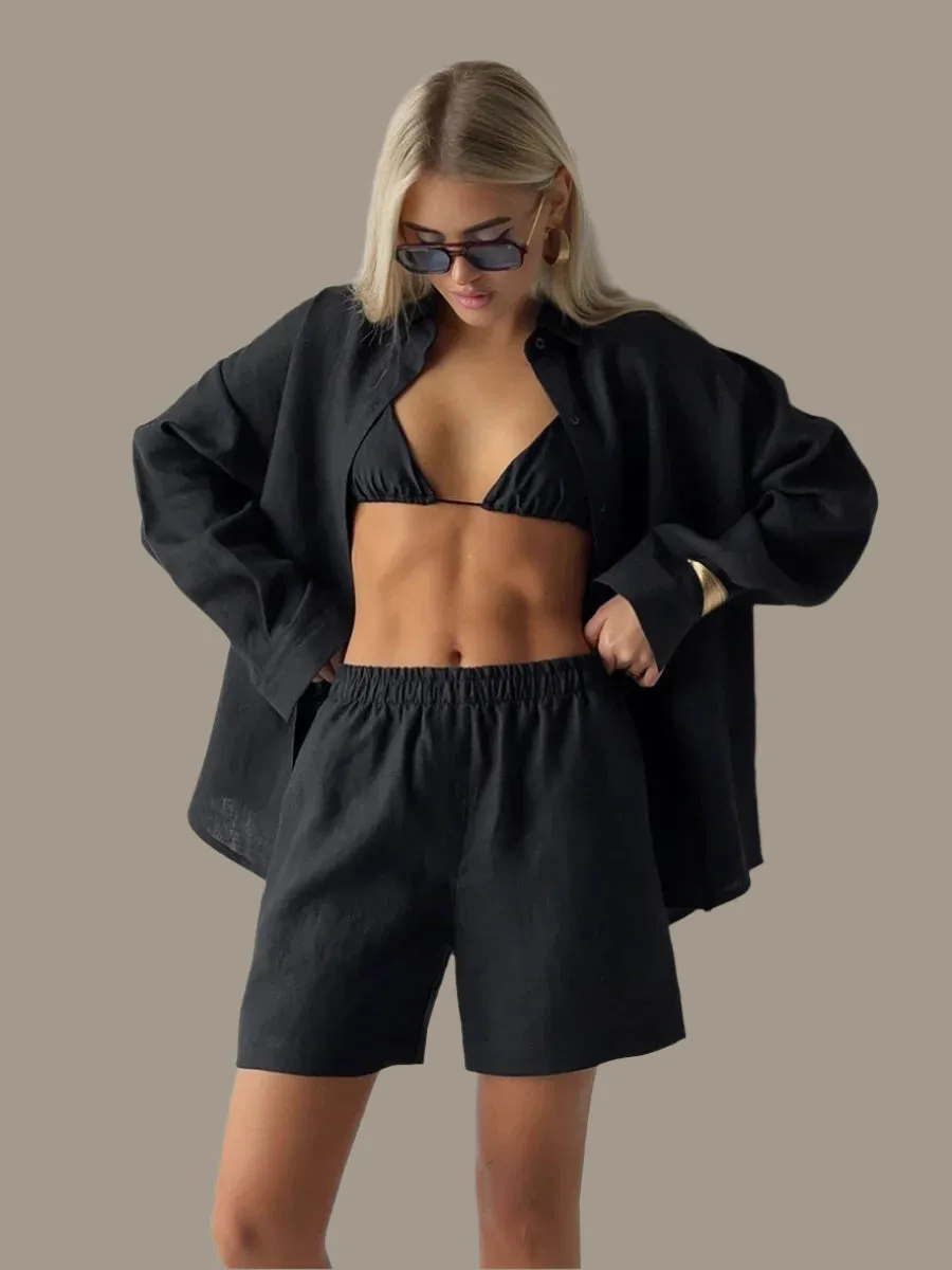Cozy Cotton Shorts Set