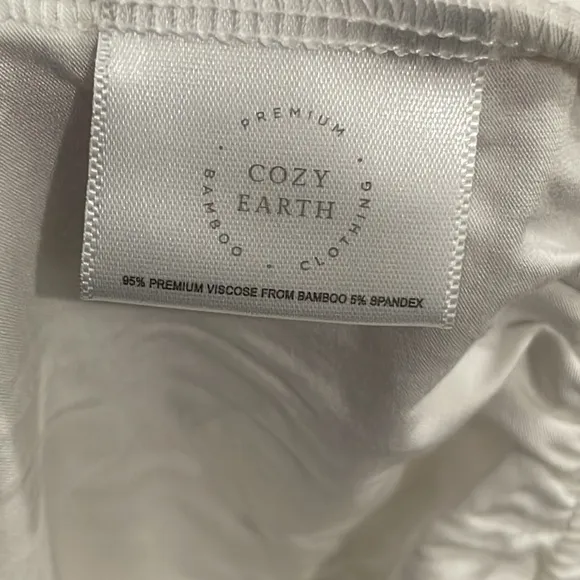 Cozy Earth Shorts Bamboo Pajama Bottoms in Ivory XXL NEW