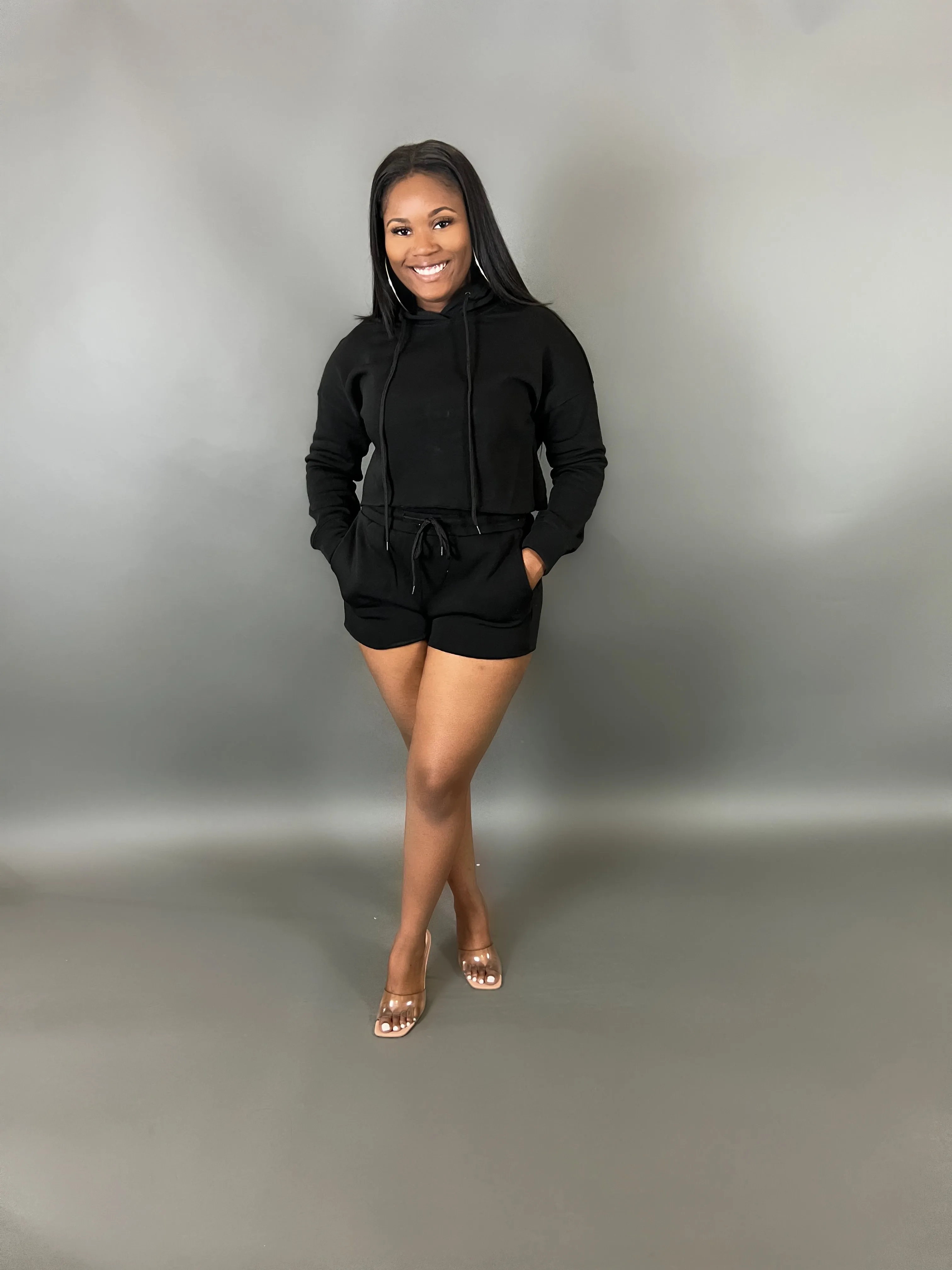 COZY LOUNGE FLEECE SHORT SET