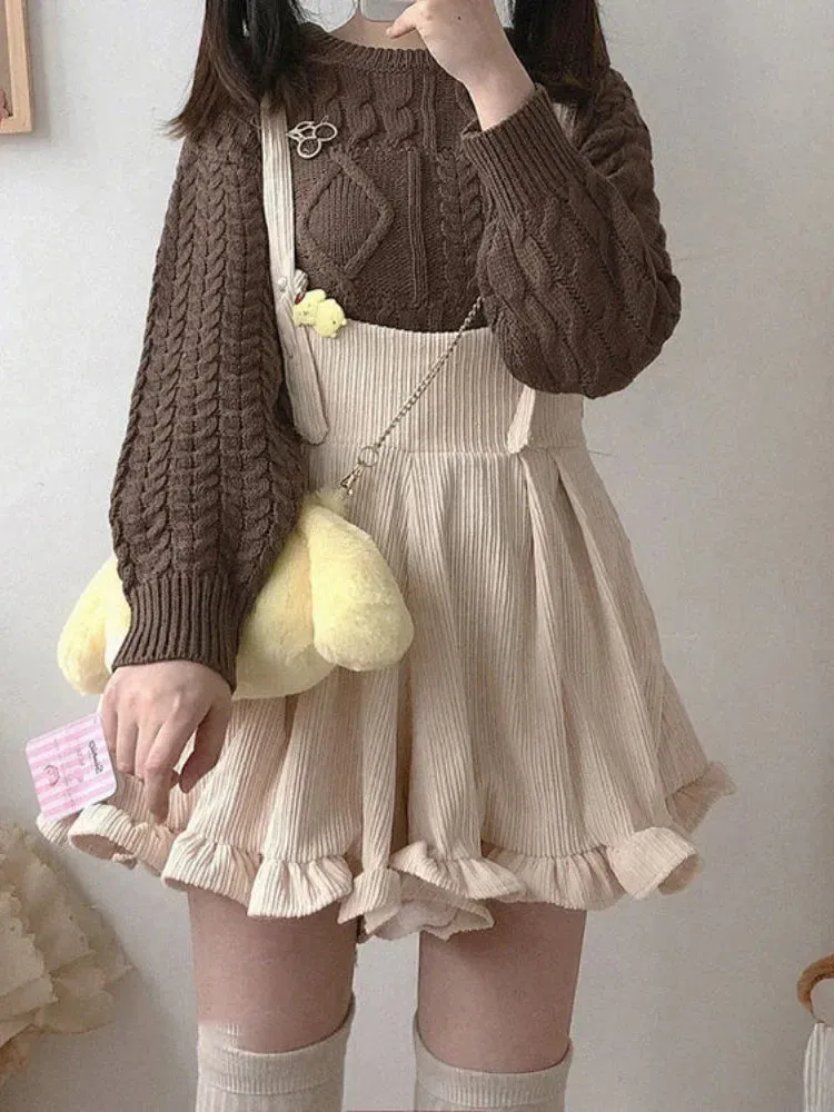 Cozy Suspender Shorts