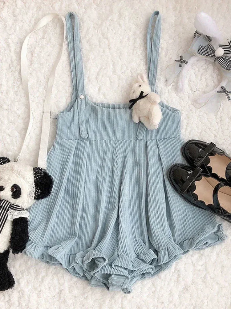 Cozy Suspender Shorts
