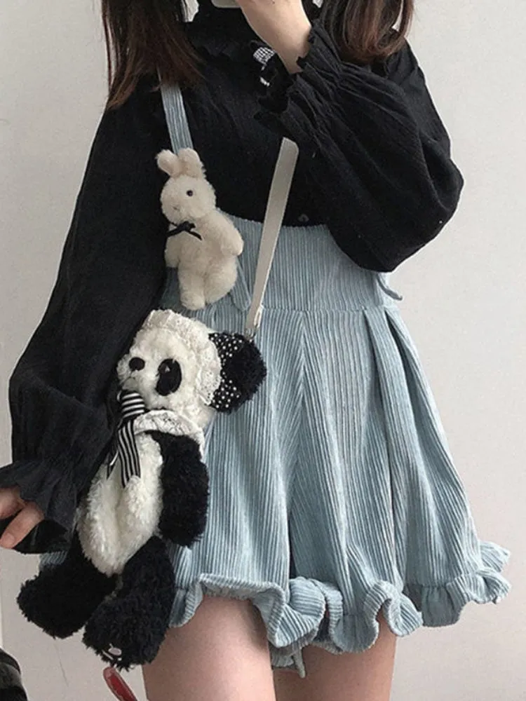Cozy Suspender Shorts