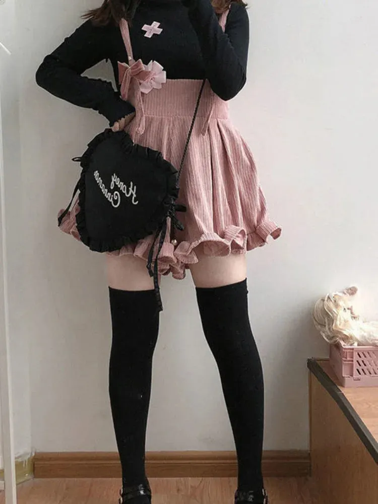 Cozy Suspender Shorts