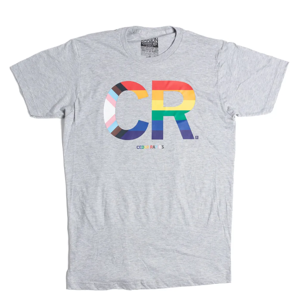 CR Stacked Text Progress Pride Flag