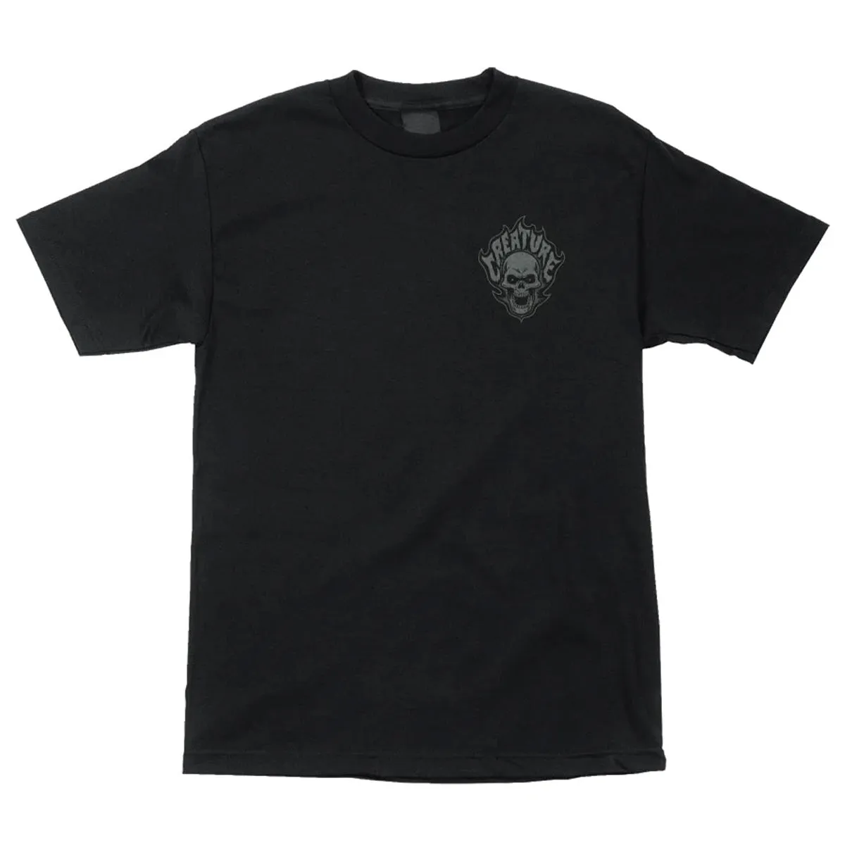 Creature - Bonehead Flame Tee Black