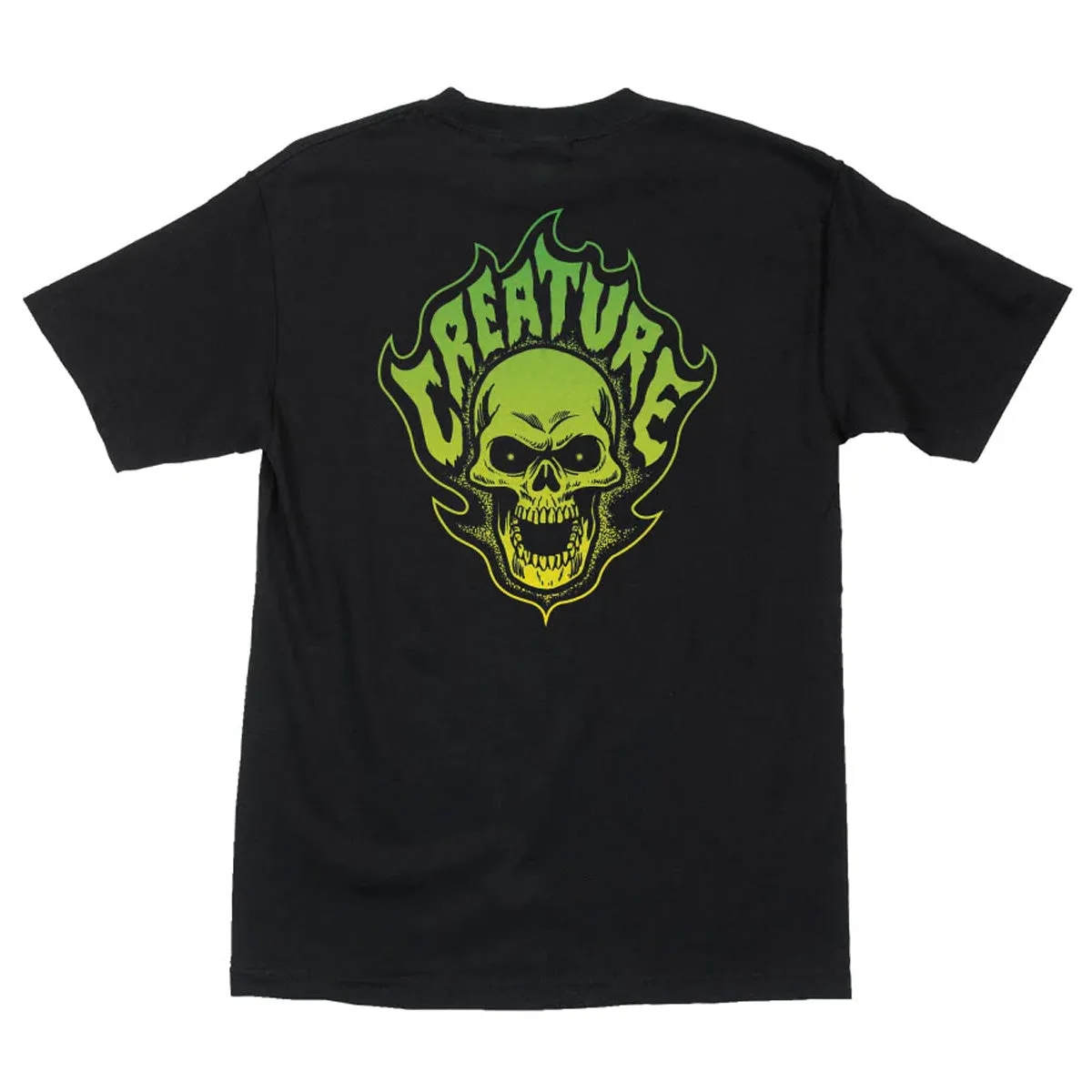 Creature - Bonehead Flame Tee Black