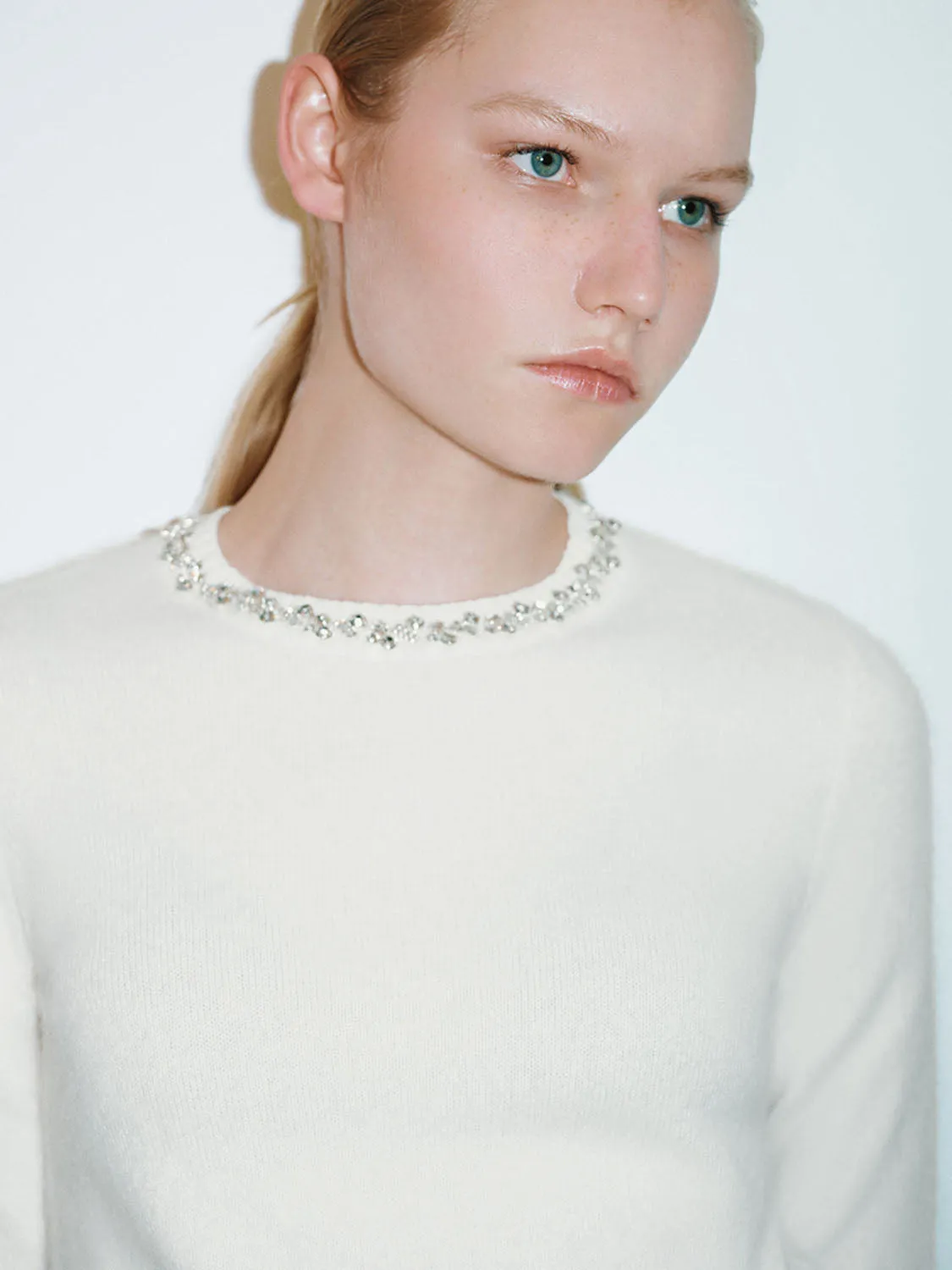 Crew Neck Knitted T-Shirts