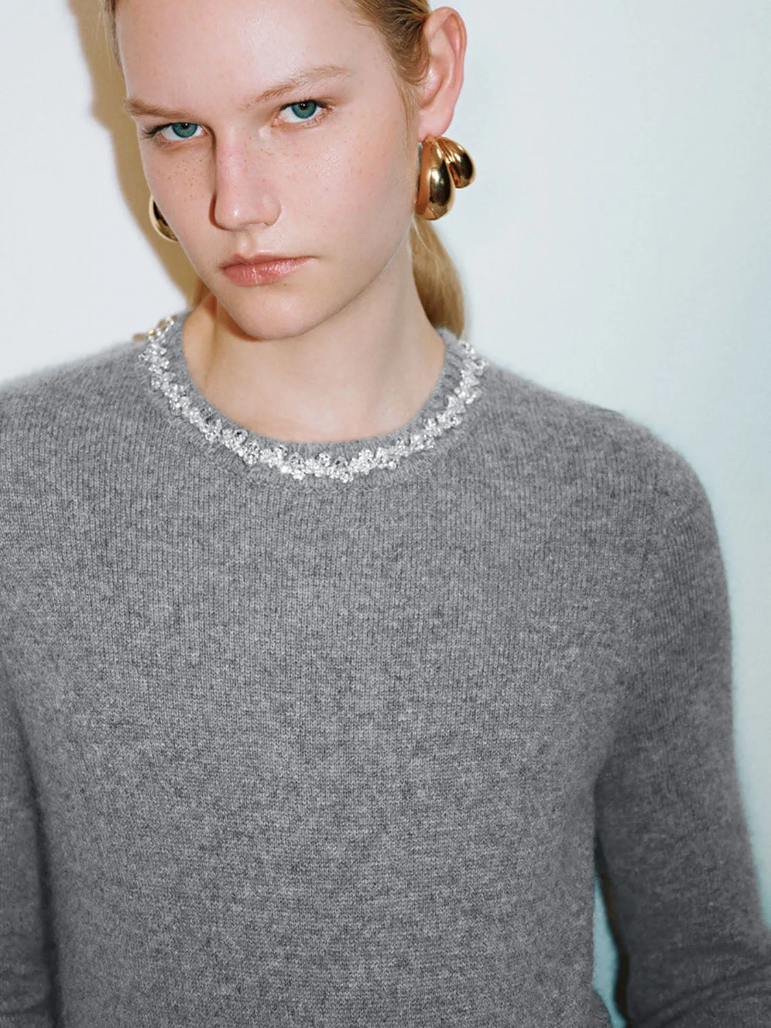 Crew Neck Knitted T-Shirts