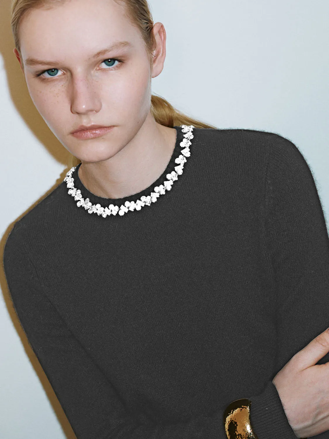Crew Neck Knitted T-Shirts