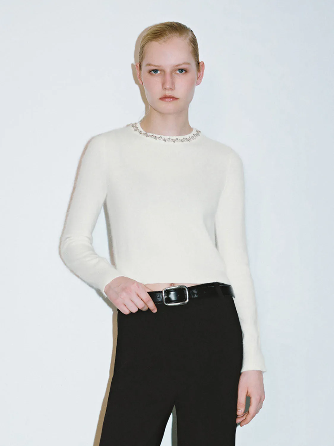 Crew Neck Knitted T-Shirts