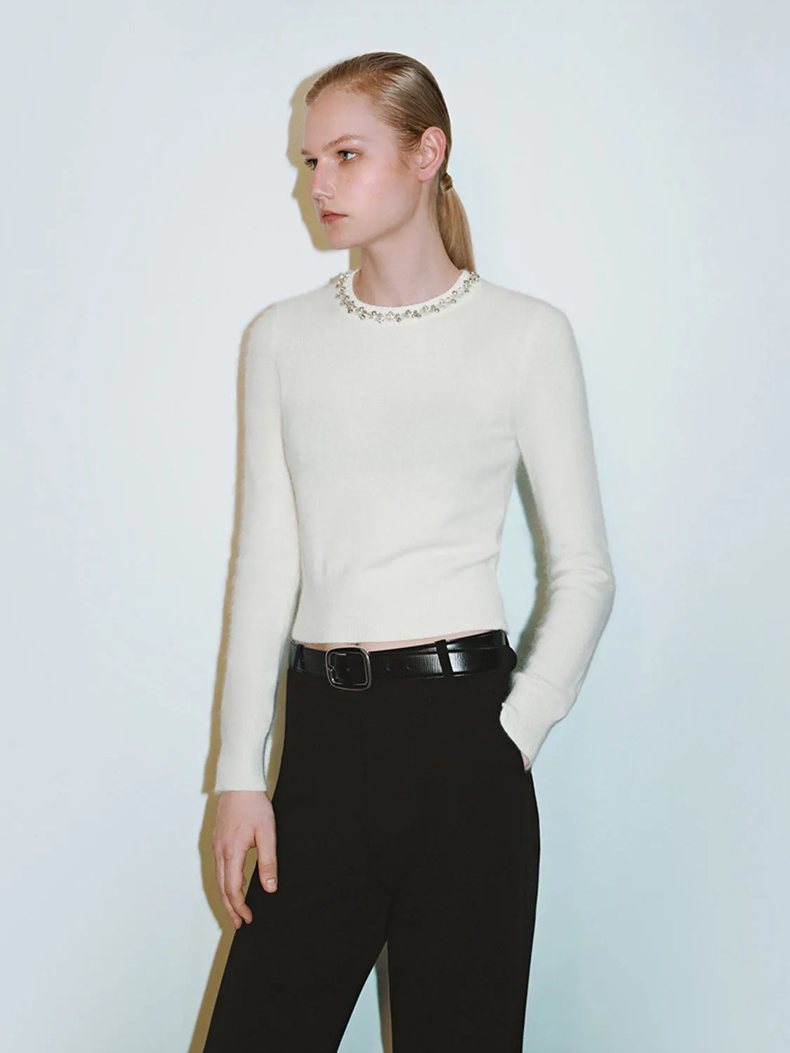 Crew Neck Knitted T-Shirts