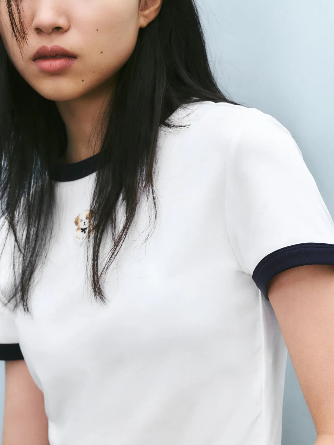Cropped Skinny T-Shirts
