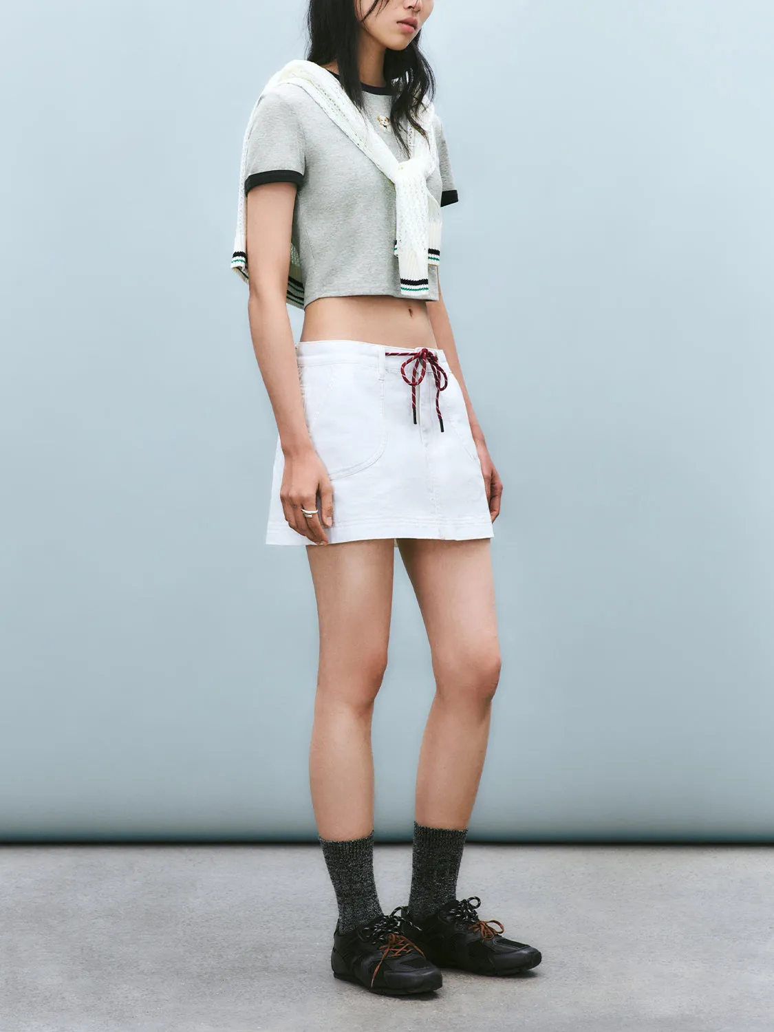 Cropped Skinny T-Shirts