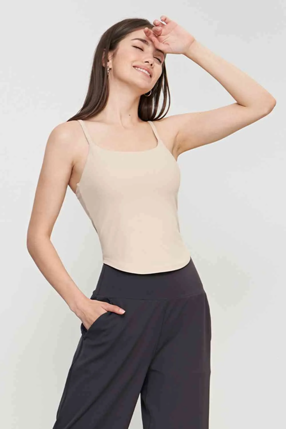 Curved Hem Sports Cami