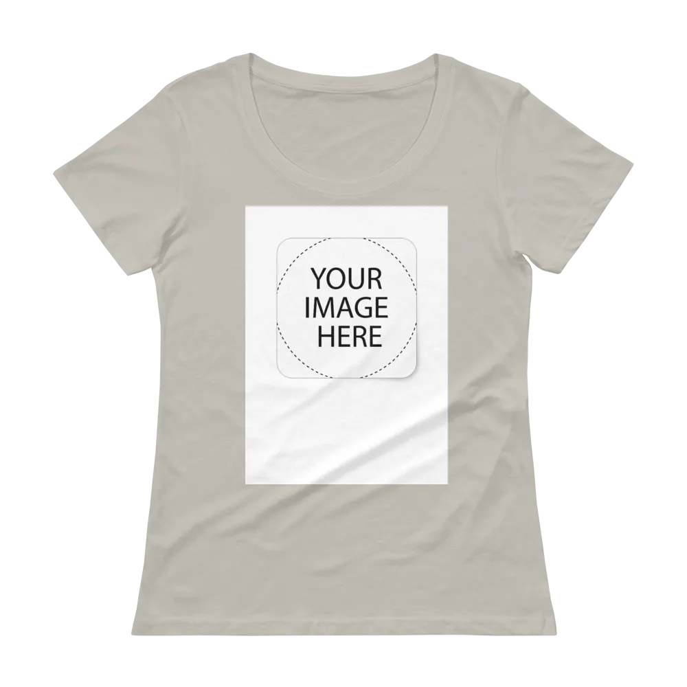 Custom Image Ladies' Scoopneck T-Shirt