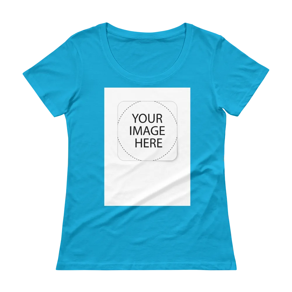 Custom Image Ladies' Scoopneck T-Shirt