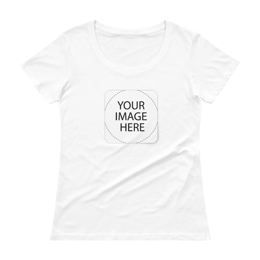 Custom Image Ladies' Scoopneck T-Shirt