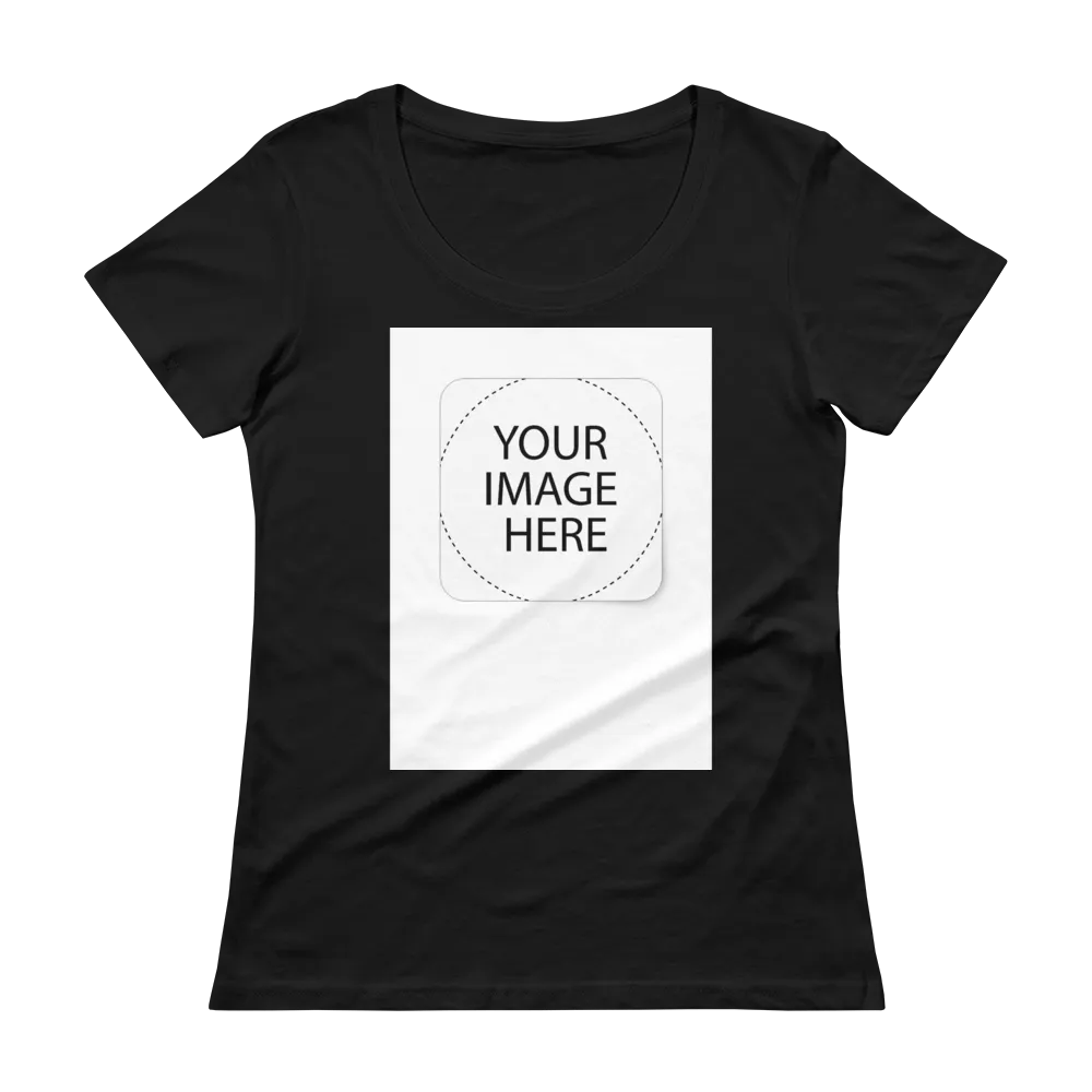 Custom Image Ladies' Scoopneck T-Shirt