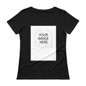 Custom Image Ladies' Scoopneck T-Shirt