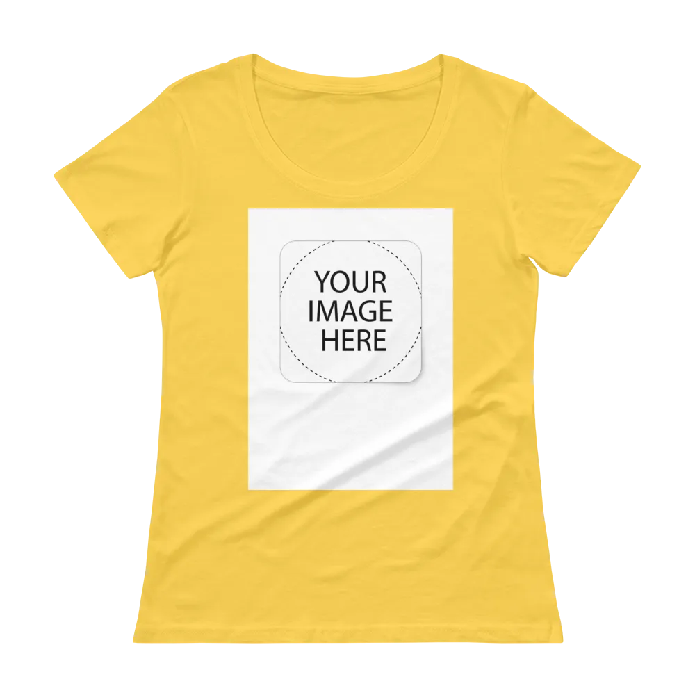 Custom Image Ladies' Scoopneck T-Shirt