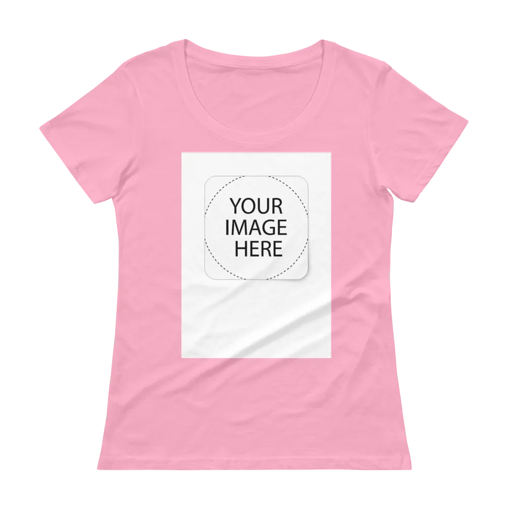 Custom Image Ladies' Scoopneck T-Shirt
