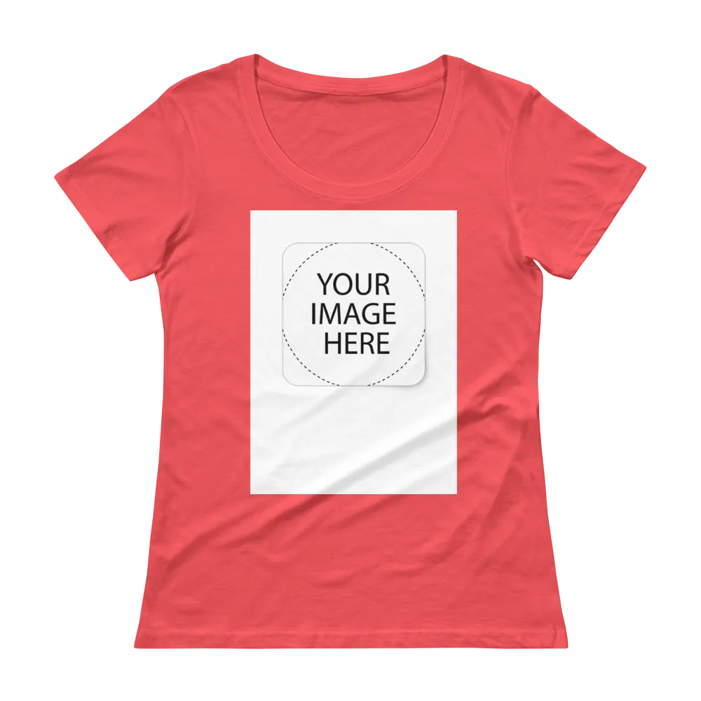 Custom Image Ladies' Scoopneck T-Shirt