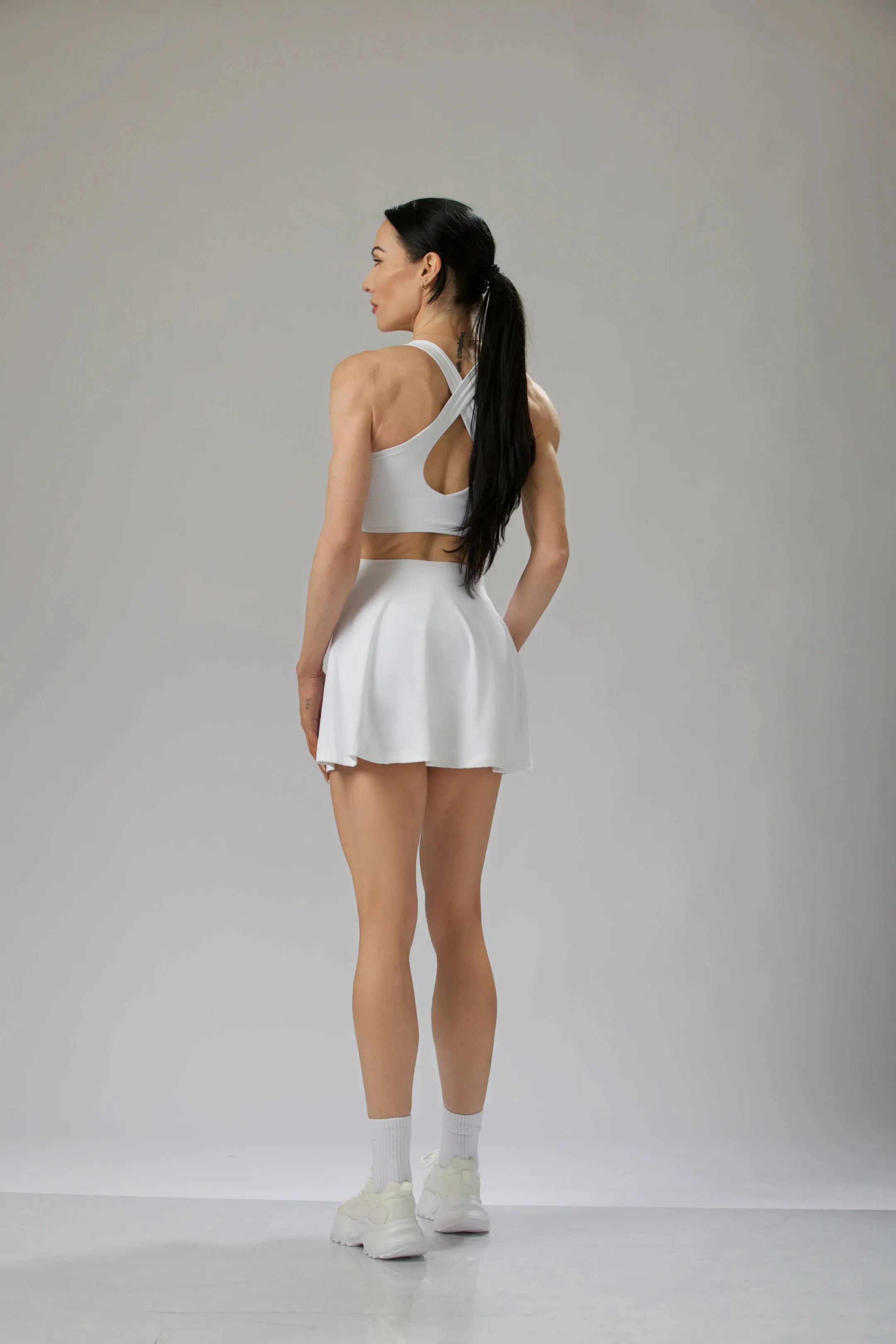 Cutout Crossback Tennis Dress   Built-In Shorts