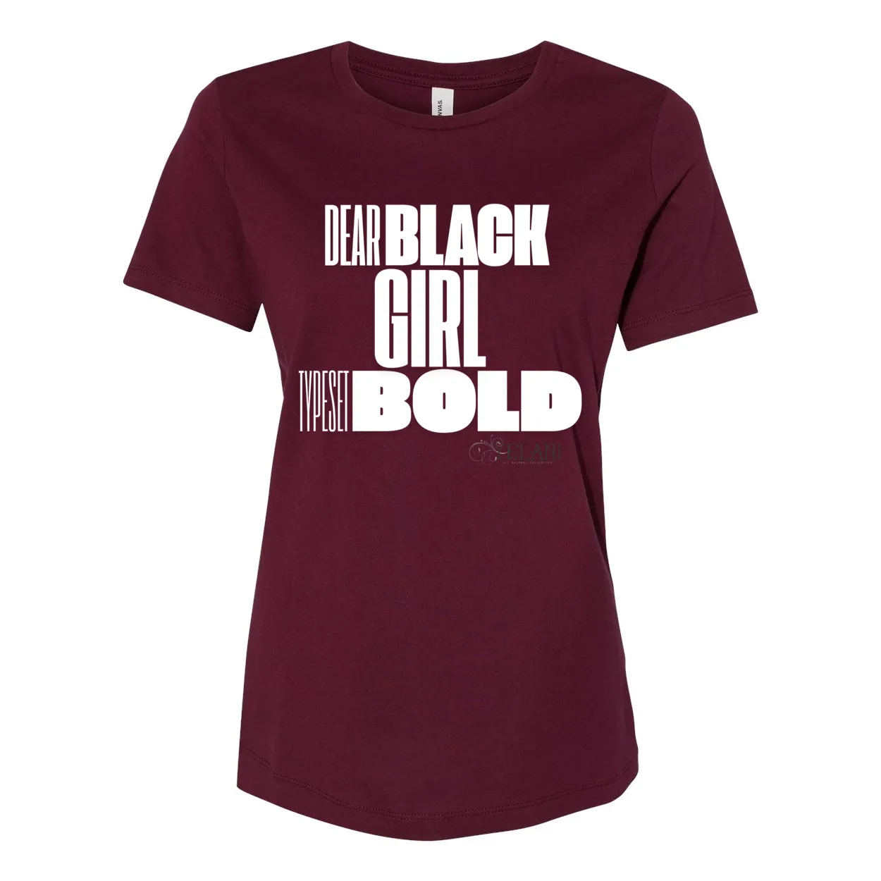 Dear Black Girl Typeset Bold Tee – Confidence & Self-Expression