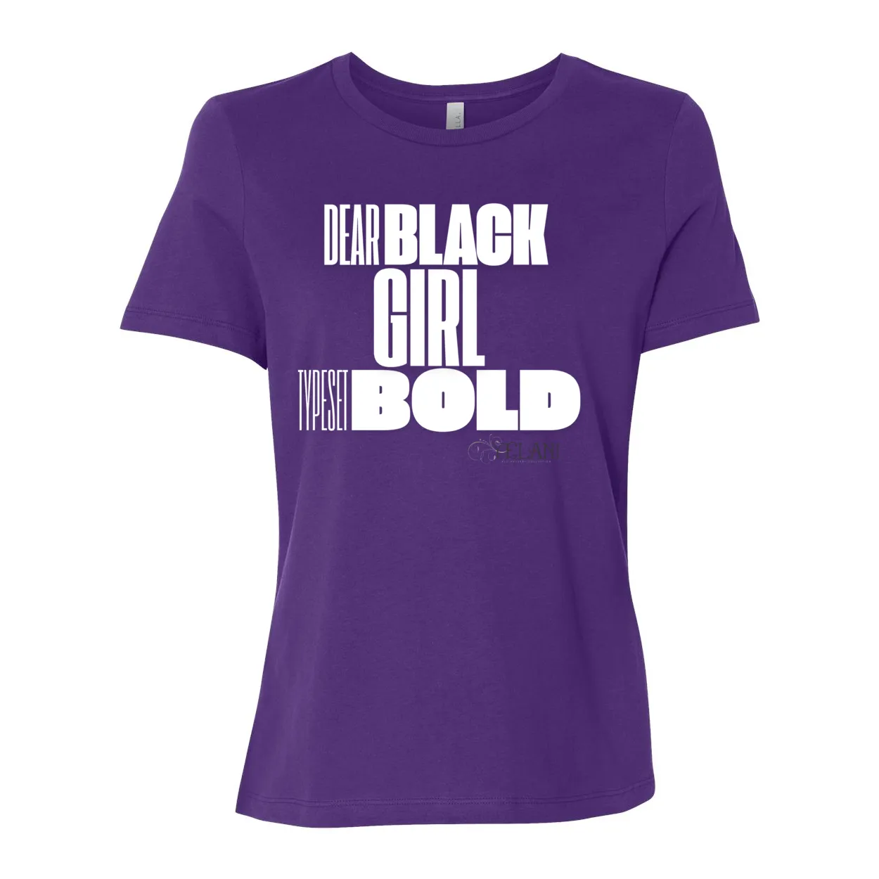 Dear Black Girl Typeset Bold Tee – Confidence & Self-Expression