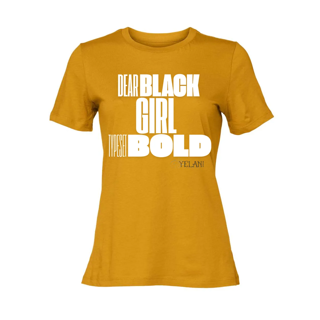 Dear Black Girl Typeset Bold Tee – Confidence & Self-Expression