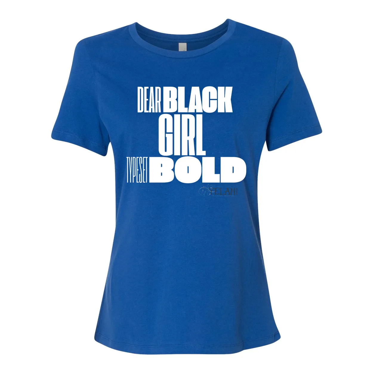 Dear Black Girl Typeset Bold Tee – Confidence & Self-Expression