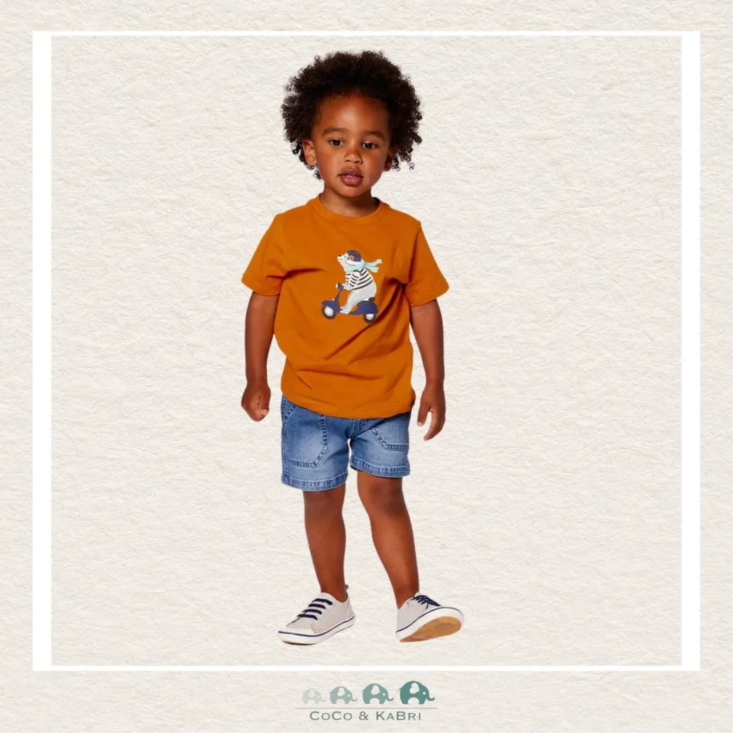 Deux Par Deux Navy Denim Shorts