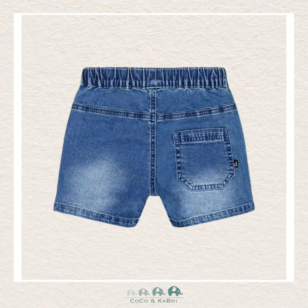 Deux Par Deux Navy Denim Shorts