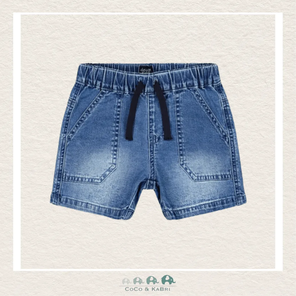 Deux Par Deux Navy Denim Shorts