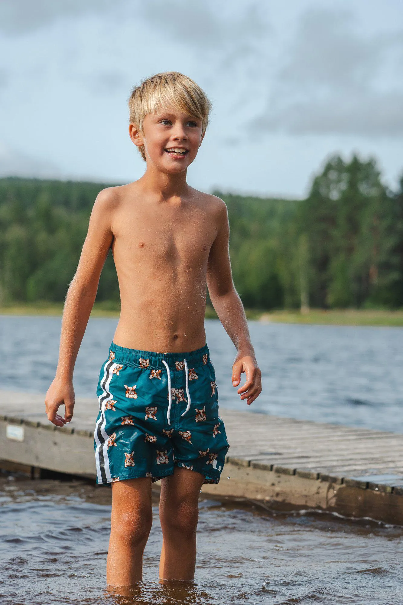 DEXTER BEACH SHORTS - DARK TEAL