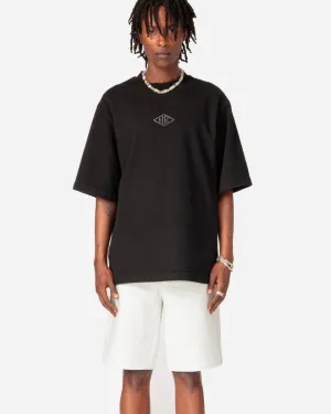 Diamond Logo Tee - Distressed Black