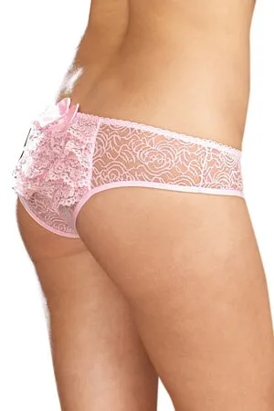 Diva Open Crotch Lace Shorts