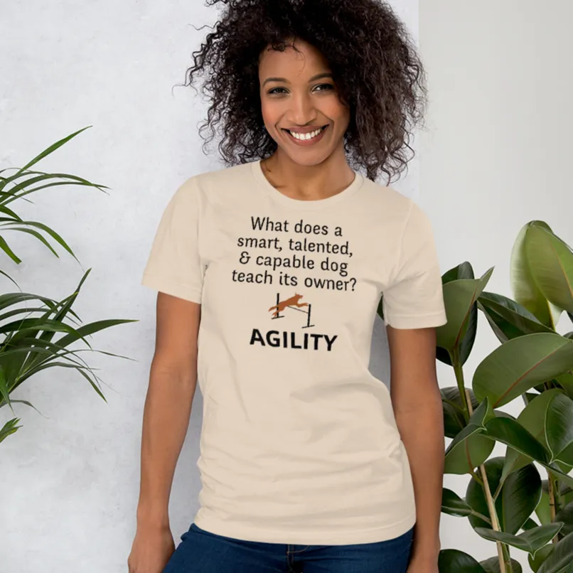 Dog Teaches Agility T-Shirt - Light