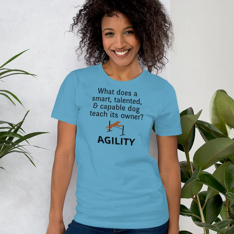 Dog Teaches Agility T-Shirt - Light