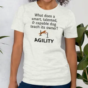 Dog Teaches Agility T-Shirt - Light