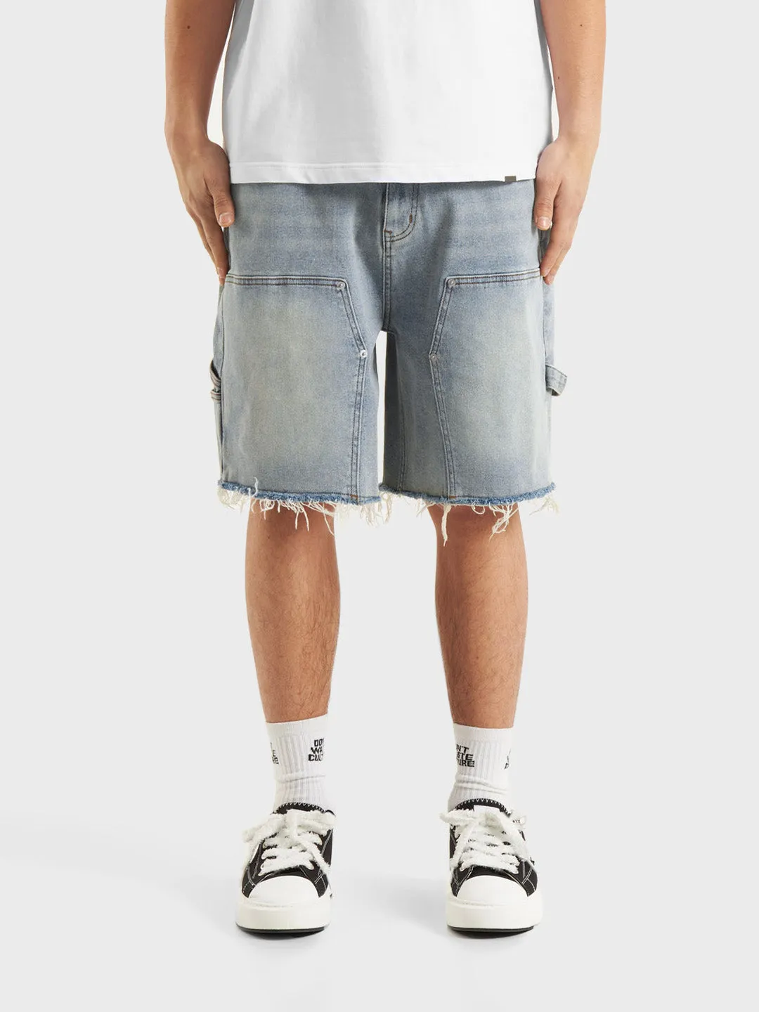 Don't Waste Culture Nolara Denim Shorts | Light Blue