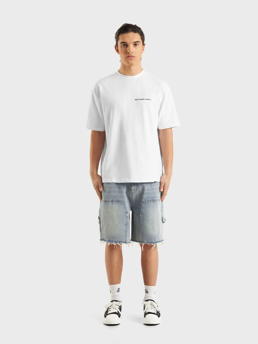 Don't Waste Culture Nolara Denim Shorts | Light Blue