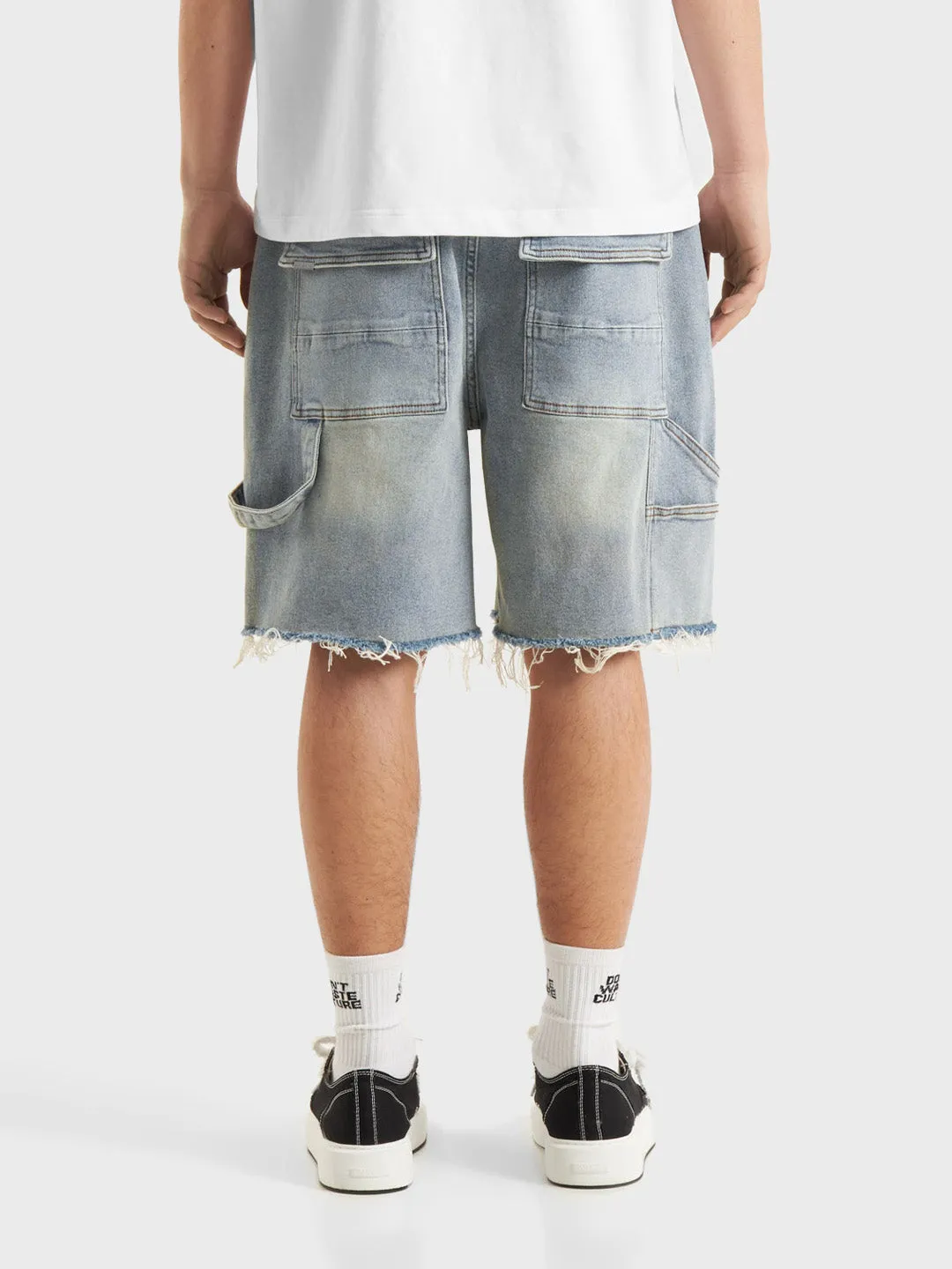 Don't Waste Culture Nolara Denim Shorts | Light Blue