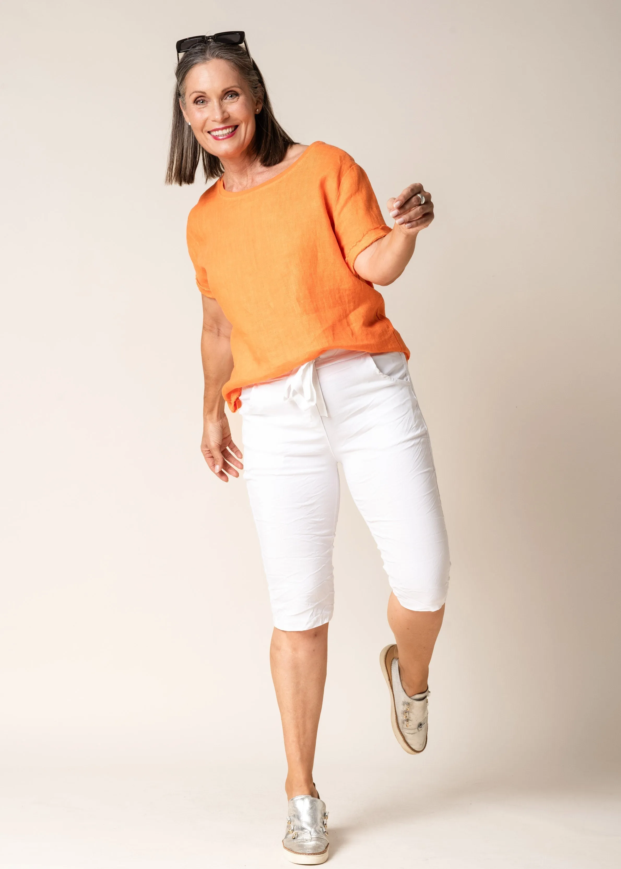 Eldona Shorts in White